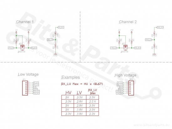 Logic Level converter/shifter I2C 5-3V